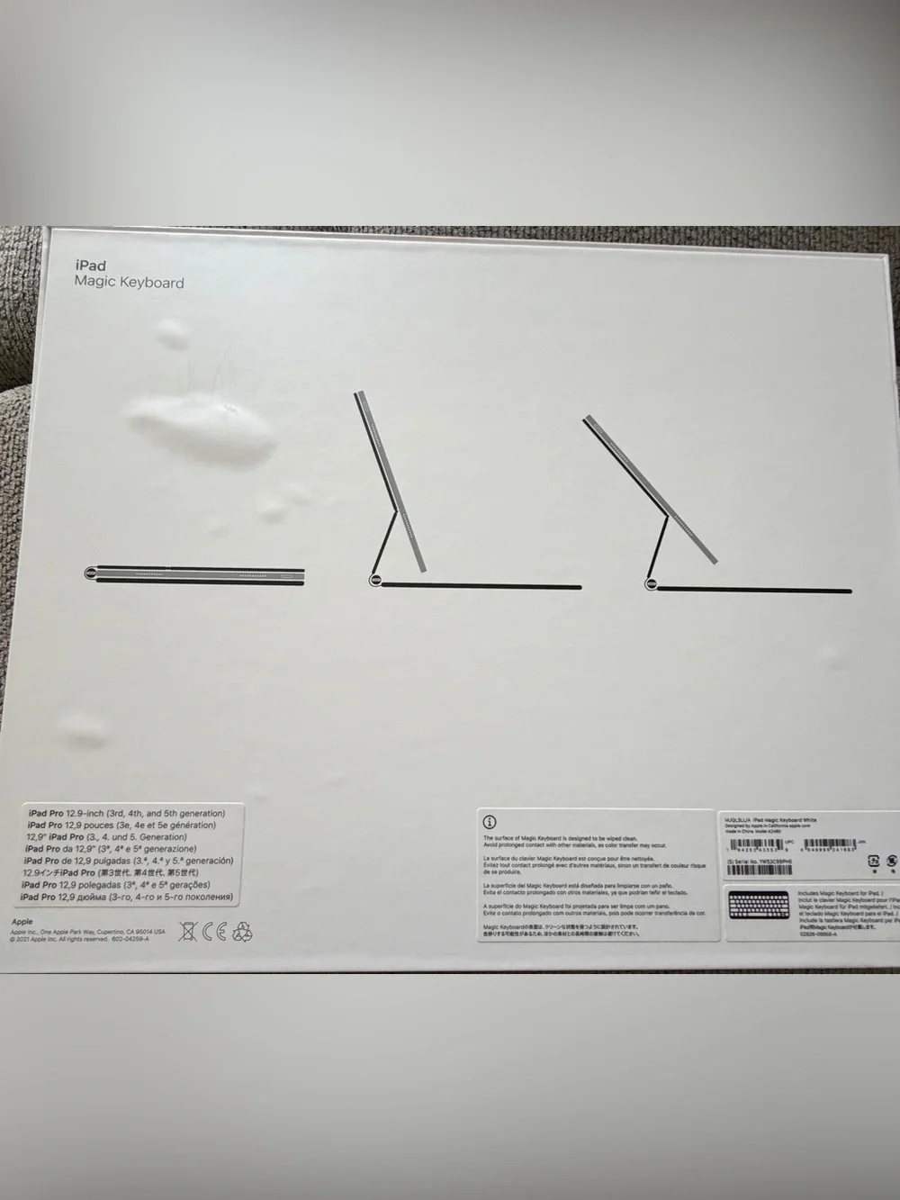 Apple Magic Keyboard - White and Silver Finish